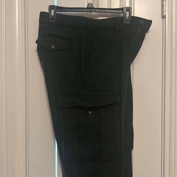 Mens codet wool hunter green cargo pants style#234G- size 30/ length 34 - Picture 2 of 3